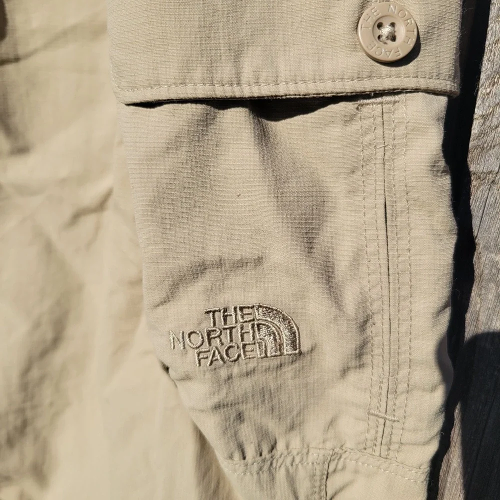 North Face Horizon Peak Cargo Pants Sz XL Khaki Ripstop Hiking Outdoor Camping